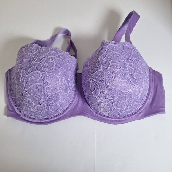 Joyspun puple lace wire bra 46DD - Picture 1 of 4